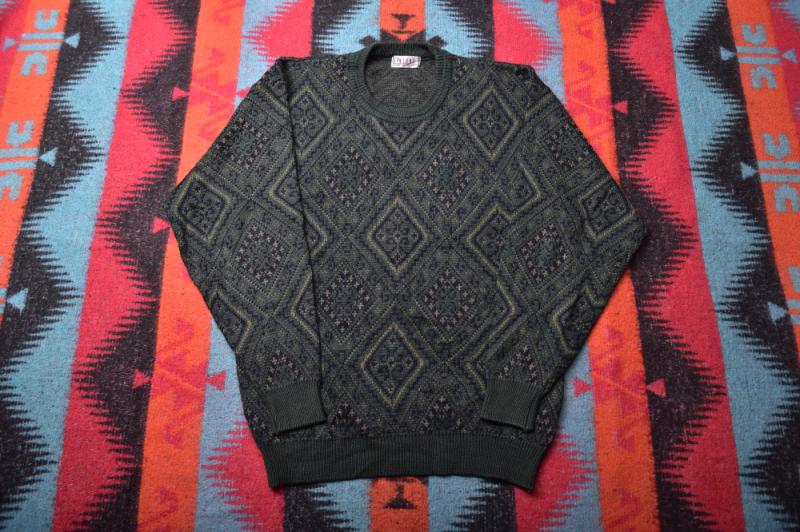 复古民族风镂空套头摩天轮羊毛衣