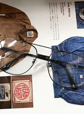 早期生产美式复古y2k千禧年cityboy双梁金属框架眼镜iaspyj967