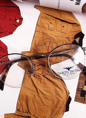 包邮早期生产d.s复古美式学院ivy外贸孤品金属框架眼镜iaspyj749