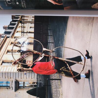 古董金属框架眼镜包邮