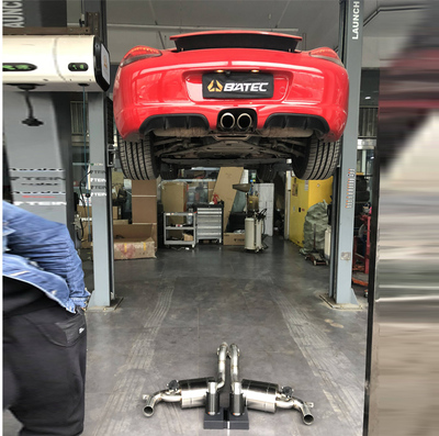 BATEC倍特 Boxster 卡曼 Cayman981 987 718改装排气管中尾阀门款