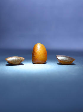 和田玉秋梨黑皮独籽料龟甲手机挂