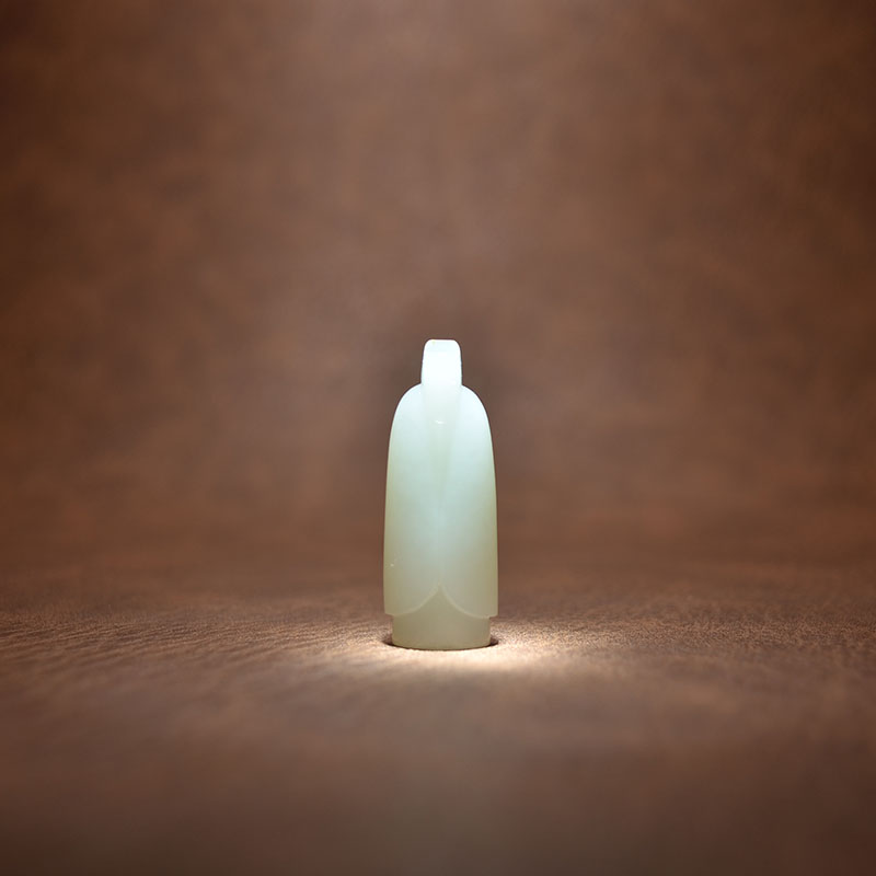 白玉籽料翁仲挂件把件勒子包挂