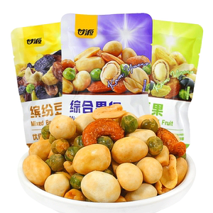 甘源综合果仁缤纷豆果每日坚果零食干果混合成人组合办公室熬夜
