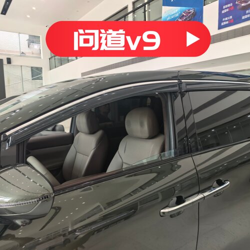晴雨挡适用于极狐问道v9车窗户门挡雨板改装雨眉遮阳板装饰配件