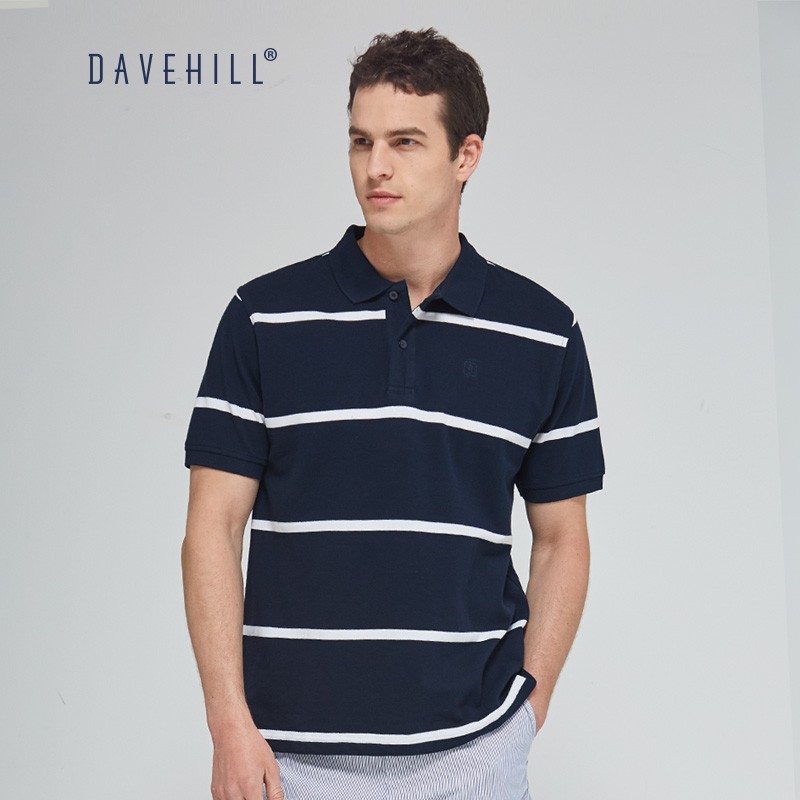 大卫山davehill 轻商务polo衫男短袖夏季新品商务男士休闲男装64