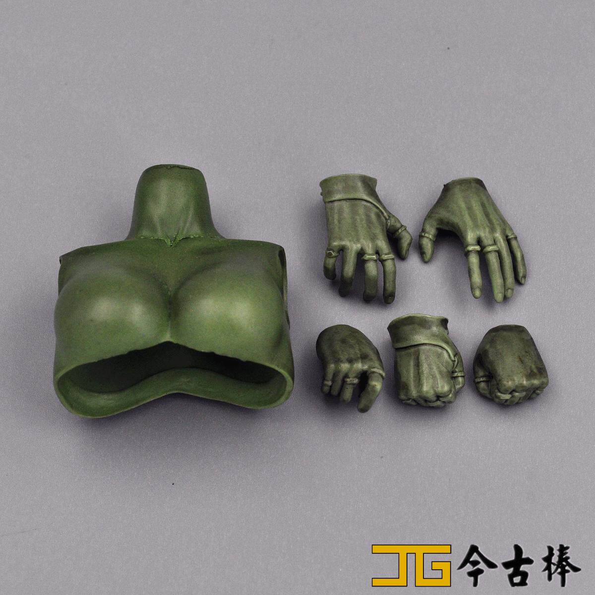 1/6 兵人HT模型卡魔拉 绿色旧化手 女兵人绿 魔法手 女巫手型组