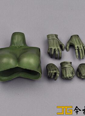 1/6 兵人HT模型卡魔拉 绿色旧化手 女兵人绿 魔法手 女巫手型组