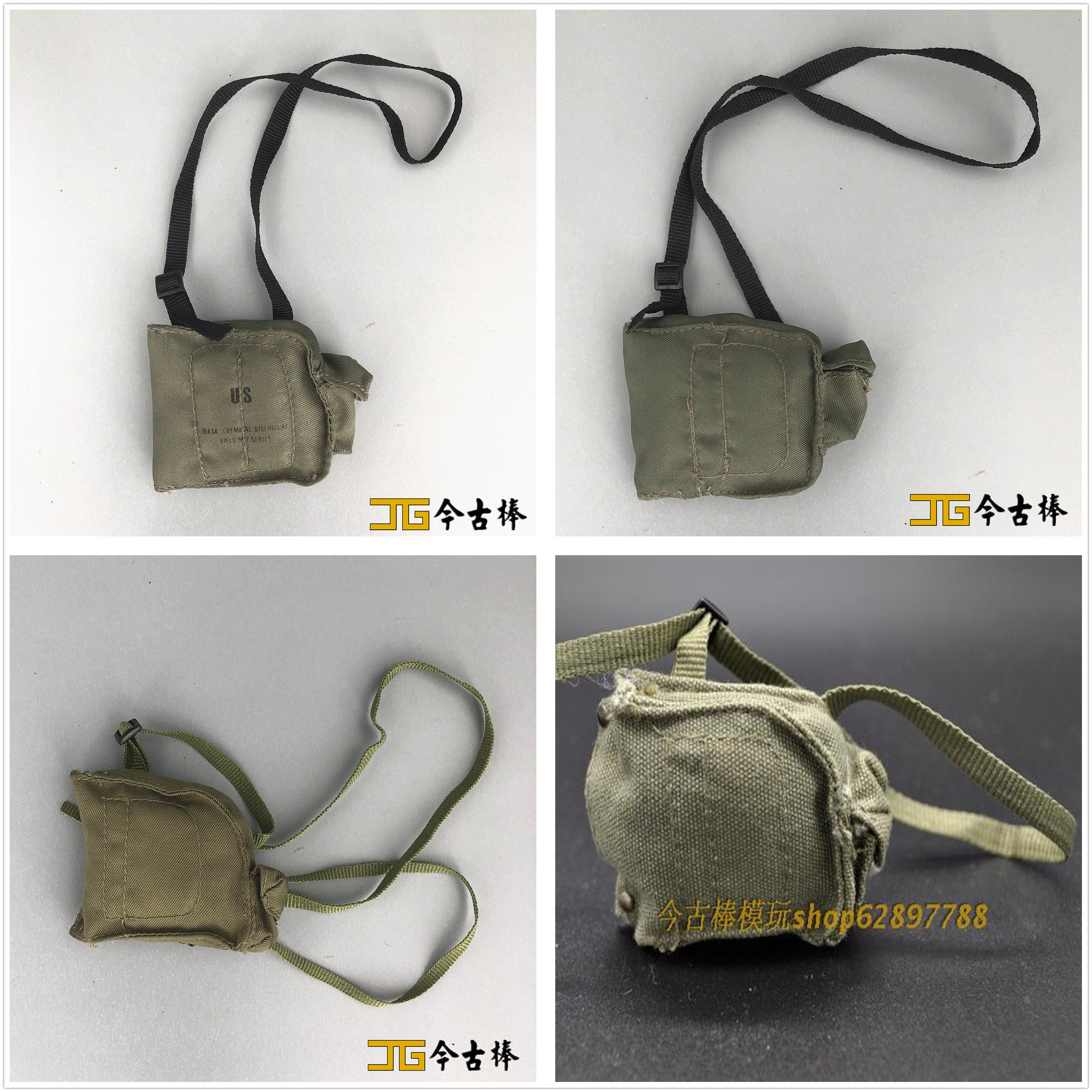 威龙 DML 1/6兵人模型 现代美军ALICE系统防毒面具包多款可选