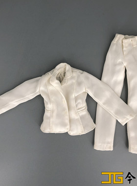 威龙 DML 1/6兵人模型 现代潮流女生白色休闲西装