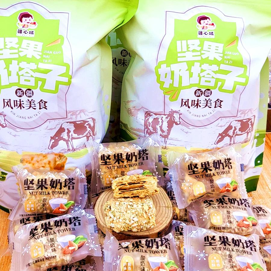 新疆坚果奶塔果仁脆皮奶塔子酥脆