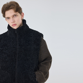 防羊羔毛拉链马甲男宽松休闲百搭无袖 冬季 新款 背心外套男