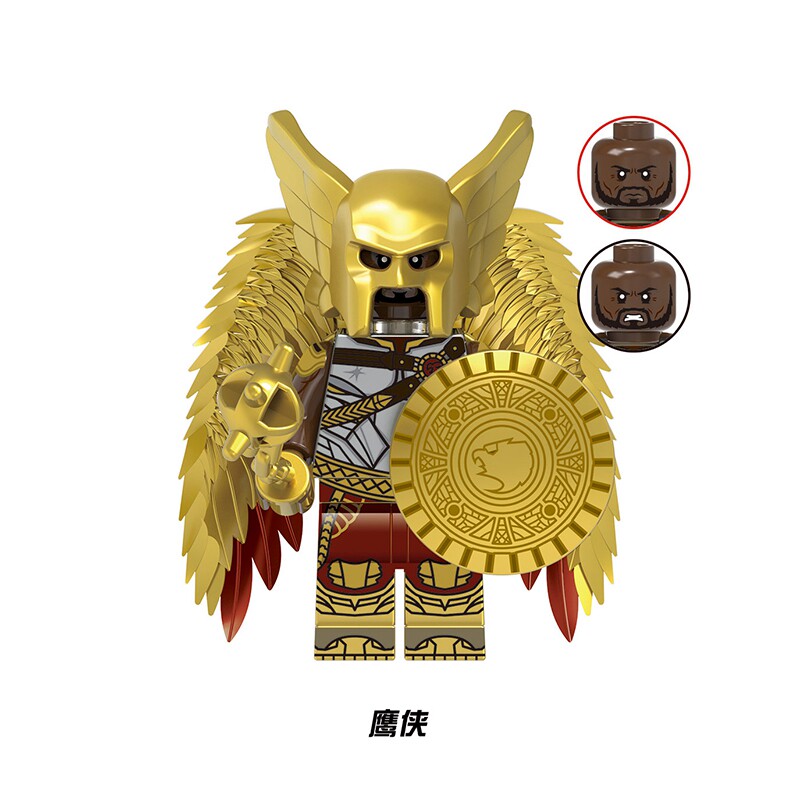 兼容乐高积木人仔鹰侠dc黑亚当命运博士超人第三方拼装玩具xh2013