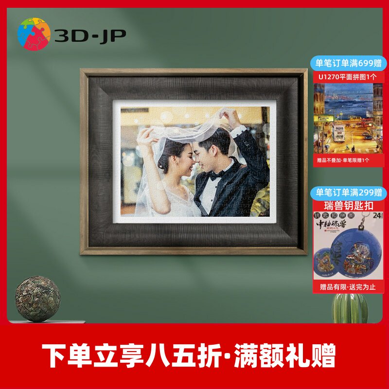 3djp塑胶拼图diy平面160-2000片