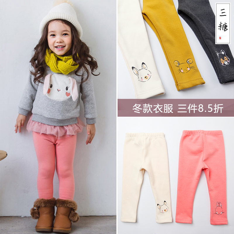 熊猫家加厚加绒保暖冬季打底裤