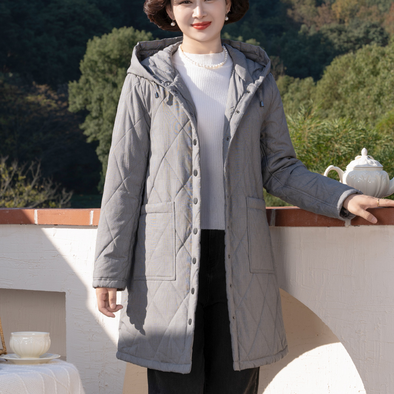 富木新款加厚棉服女款秋冬妈妈朴实中长款今年流行爆款ZH3M448R2