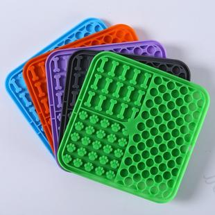 宠物舔食垫小狗慢食垫狗狗舔舐垫硅胶舔舔盘丰荣狗粮猫咪酸奶餐垫