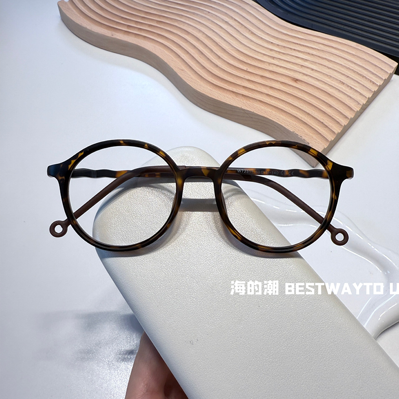 超轻可配度数正圆眼镜框