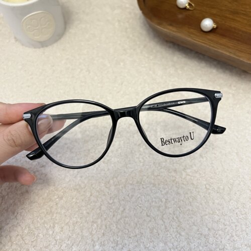 海的潮小黑猫露思同款猫眼镜框