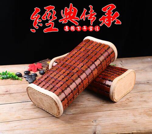 凉爽透气实木边框竹枕护颈天然