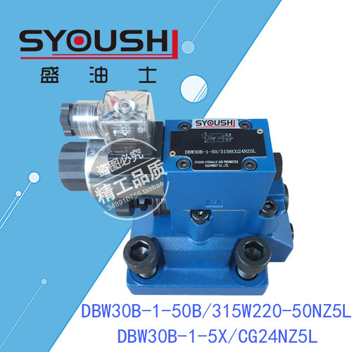 电磁溢流阀DBW30B-1-50B/315W220-50NZ5L,DBW30B-1-5X/CG24NZ5L