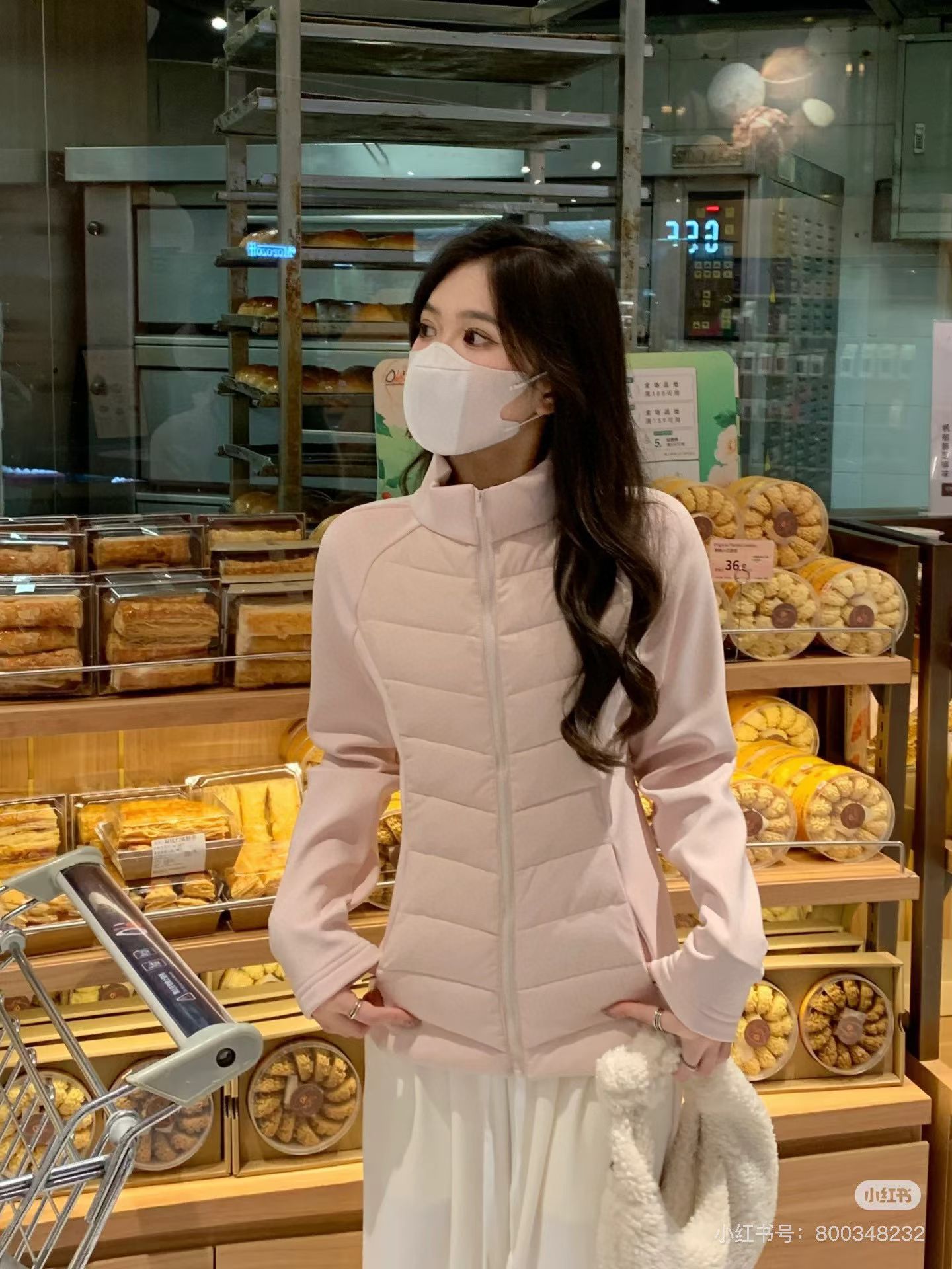 南油欧洲站小暖炉石墨烯2.0夹棉温变小蛮腰外套 冬天的保暖外套