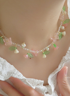 温暖如春灵动琉璃蝴蝶捷克花朵