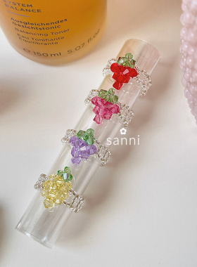 sanni甜美可爱酸甜水果草莓戒指