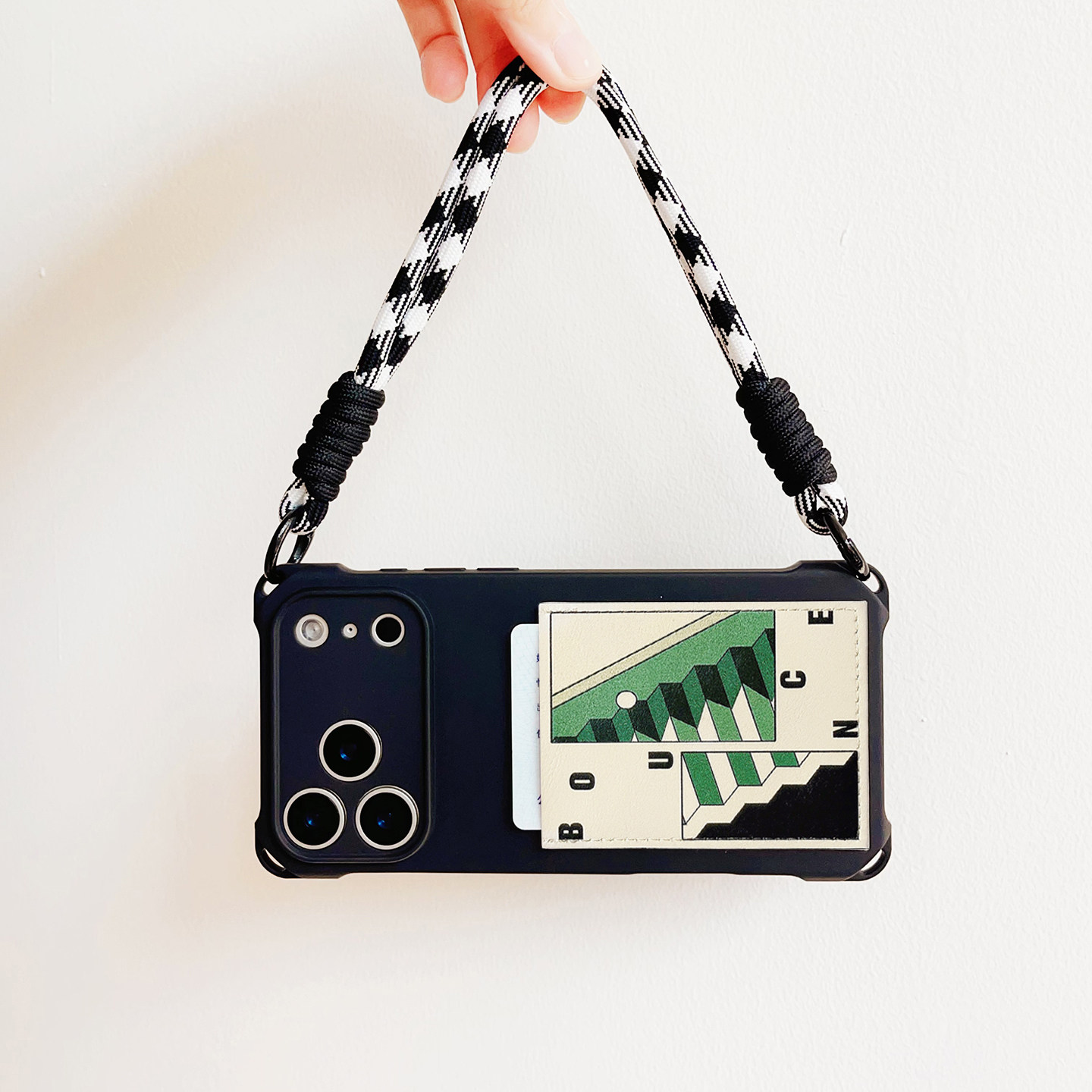 跃阶文艺装卡手机壳带卡包苹果17promax独立皮质卡套iPhone16promax交通卡贴15/14/13挂绳防摔17pro旅游15pro