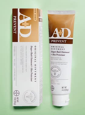 美国进口正品AD新生婴儿宝宝修护肤霜护臀膏4oz尿布红屁屁113g