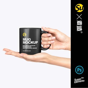 企业VI咖啡杯子磨砂牛奶杯马克杯PS样机品牌展示设计贴图素材代下