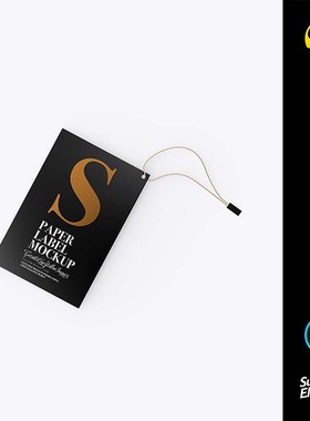 35889 yellowimages服装吊牌样机mockup设计VI展示模版PS素材文件