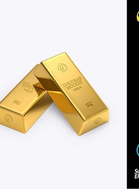 24k纯金金条ps样机VI设计广告展示模板PS文件素材yellowimage代下