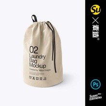 35594 健身运动防水袋背包拿绳袋子背包样机ps素材VI源文件mockup