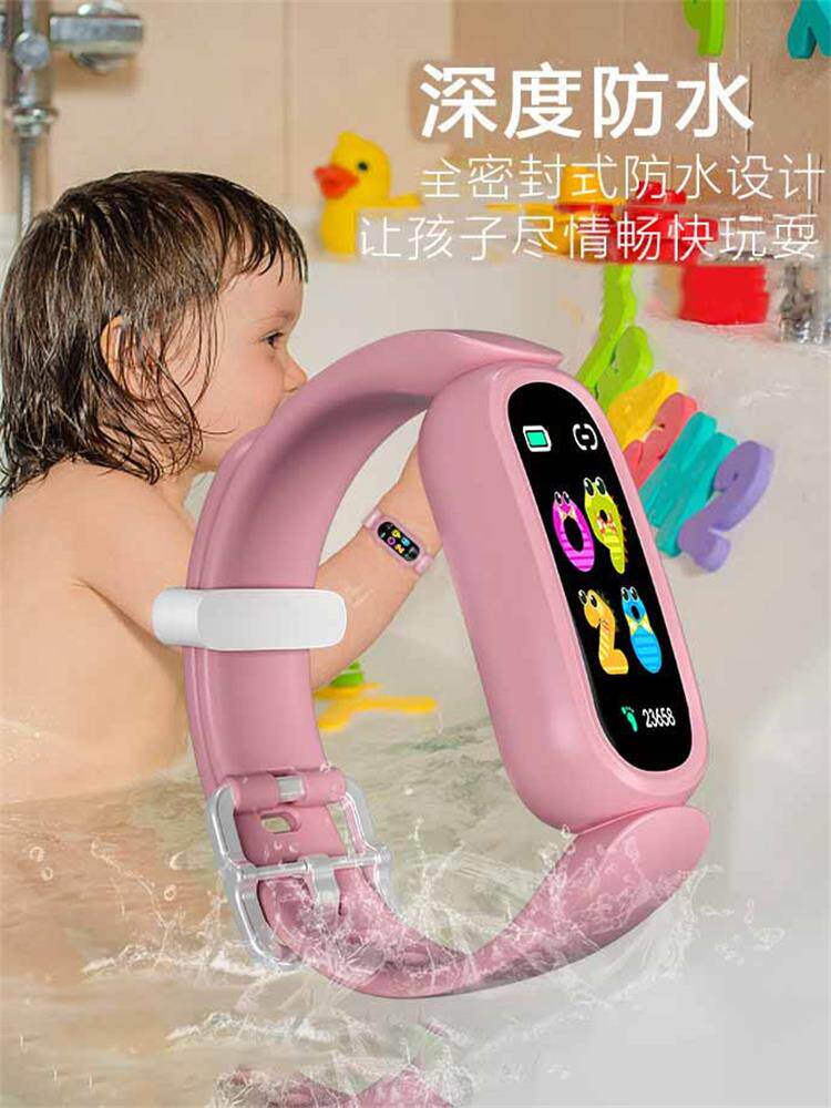 심박수 측정 스마트 어린이 시계 소년을 위한 수면 혈압 및 혈액 산소 스포츠 팔찌 보수계 알람 시계 학교 소녀 모니터링