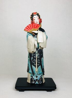 醉春芳大戏戏曲仕女美女陶瓷摆件石湾公仔精品