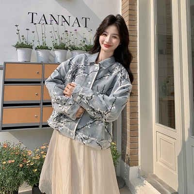 独特绝美绣花牛仔外套小个子秋季