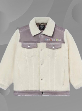 李宁正品冬季新款反伍女保暖羊羔绒开衫宽松运动休闲外套AFDR718