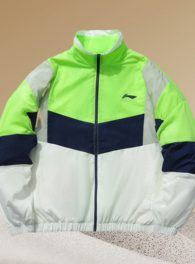 李宁正品潮流休闲时尚透气运动时尚系列女子宽松夹克AJDR226