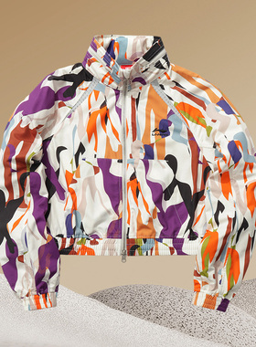 中国李宁正品潮流运动休闲时尚潮流透气女子宽松立领夹克AJDR230