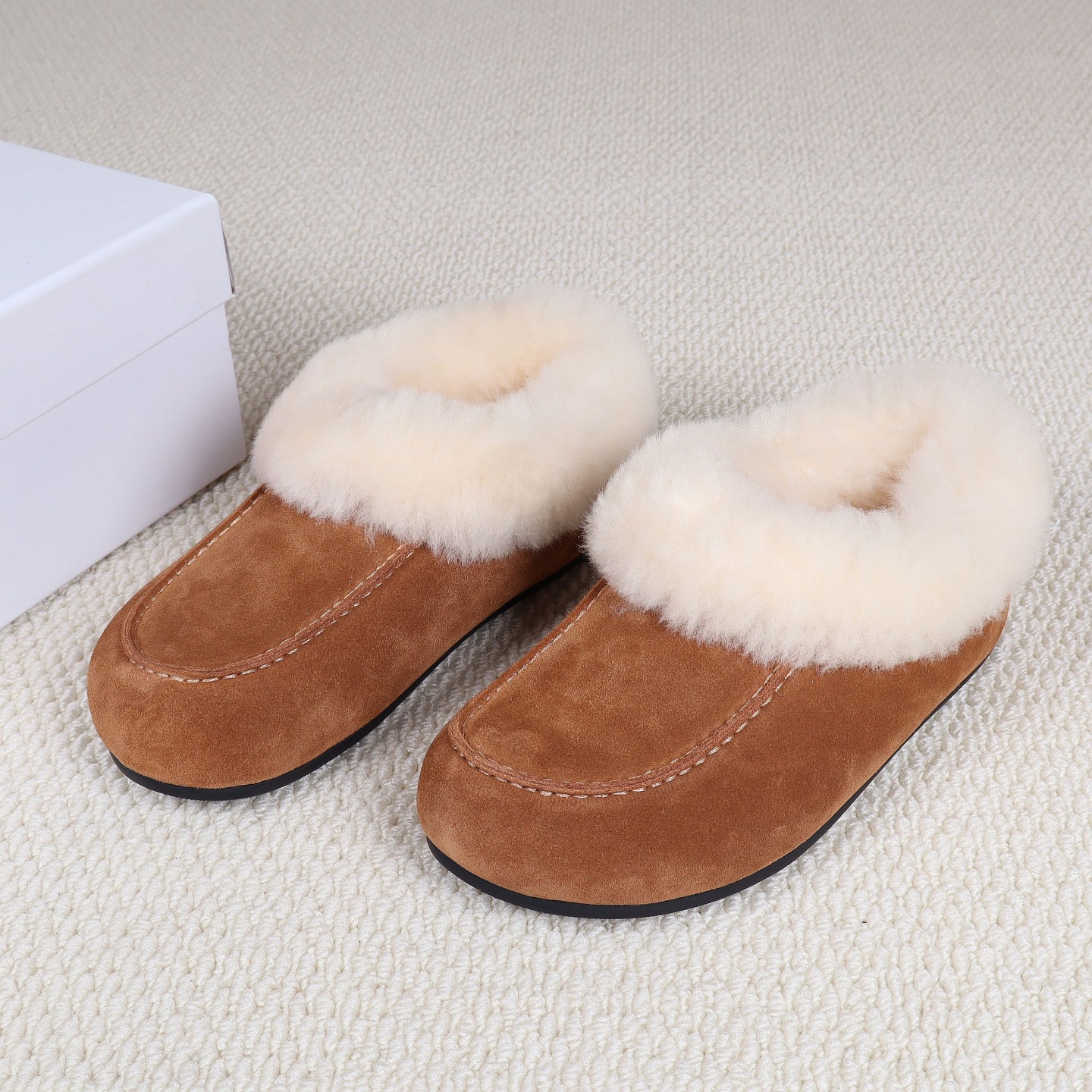 羊皮毛一体真皮女鞋女冬季保暖