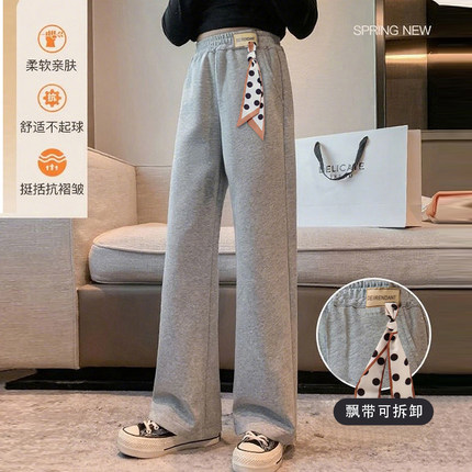 女童裤子2026新款秋装儿童卫裤春秋款中大童女孩休闲阔腿裤冬加绒
