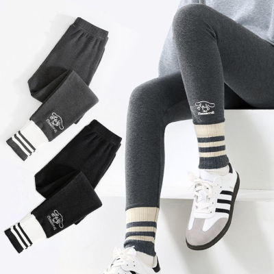 女童打底裤高弹加厚薄款春秋款