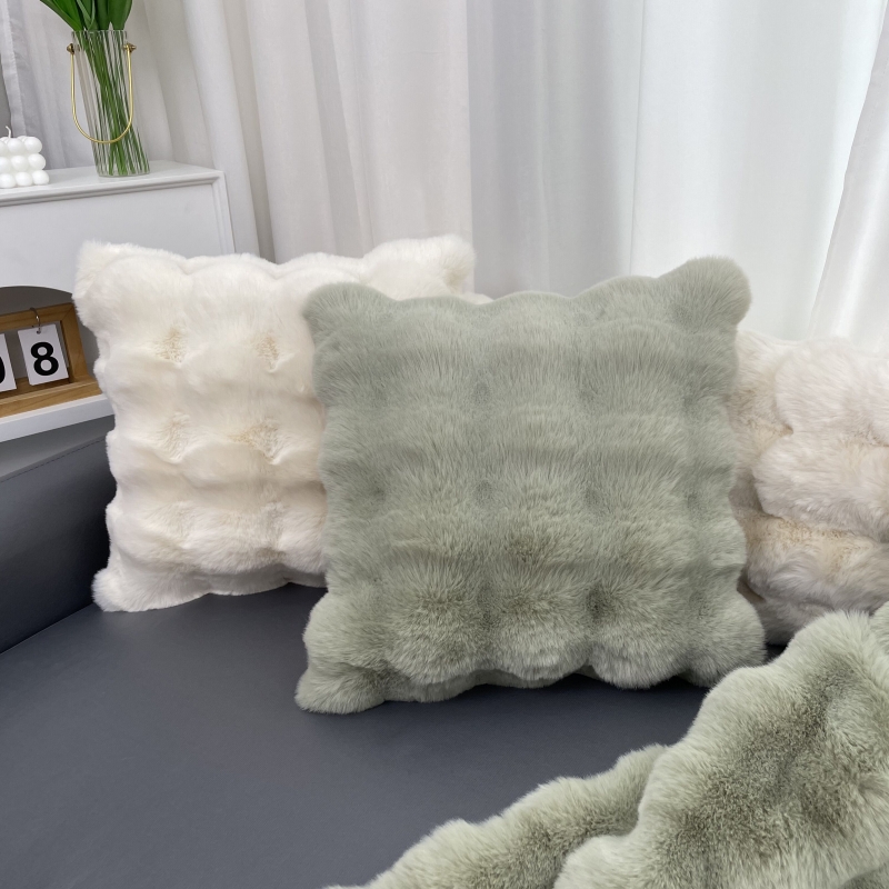 创意泡泡毛绒抱枕腰枕抱枕套简约