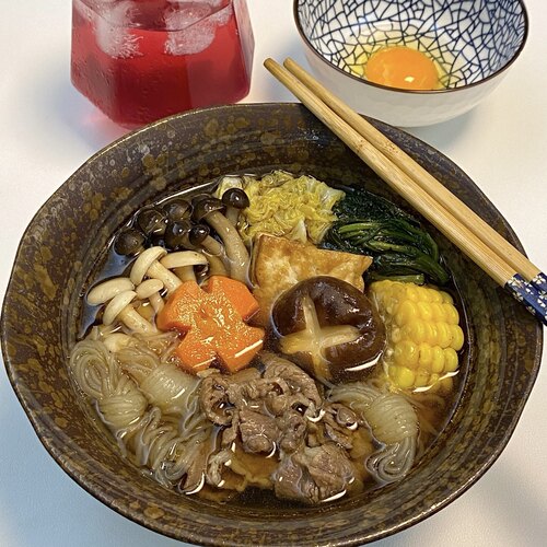 潮汕风味卤水花椒油寿喜锅汁松茸