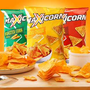 临期清仓印尼进口maxicorn烧烤味奶酪味玉米片140g休闲零食小吃