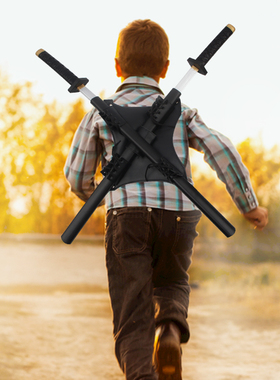 PU橡胶死侍刀剑COS武器动漫忍者神龟儿童装备表演武士道具玩具木