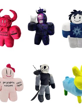 跨境游戏周边Roblox卡通毛绒玩具公仔玩偶娃娃睡觉抱枕陪伴儿童礼