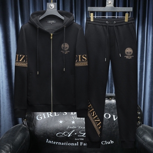 2025秋冬新款 IUIUG轻奢潮流卫衣男休闲运动套装D320-T87749-P290