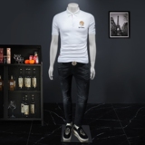 2025夏季欧货IUIUG轻奢潮流刺绣丝光棉短袖t恤男D320-88004-P80，男装T恤，电商D322